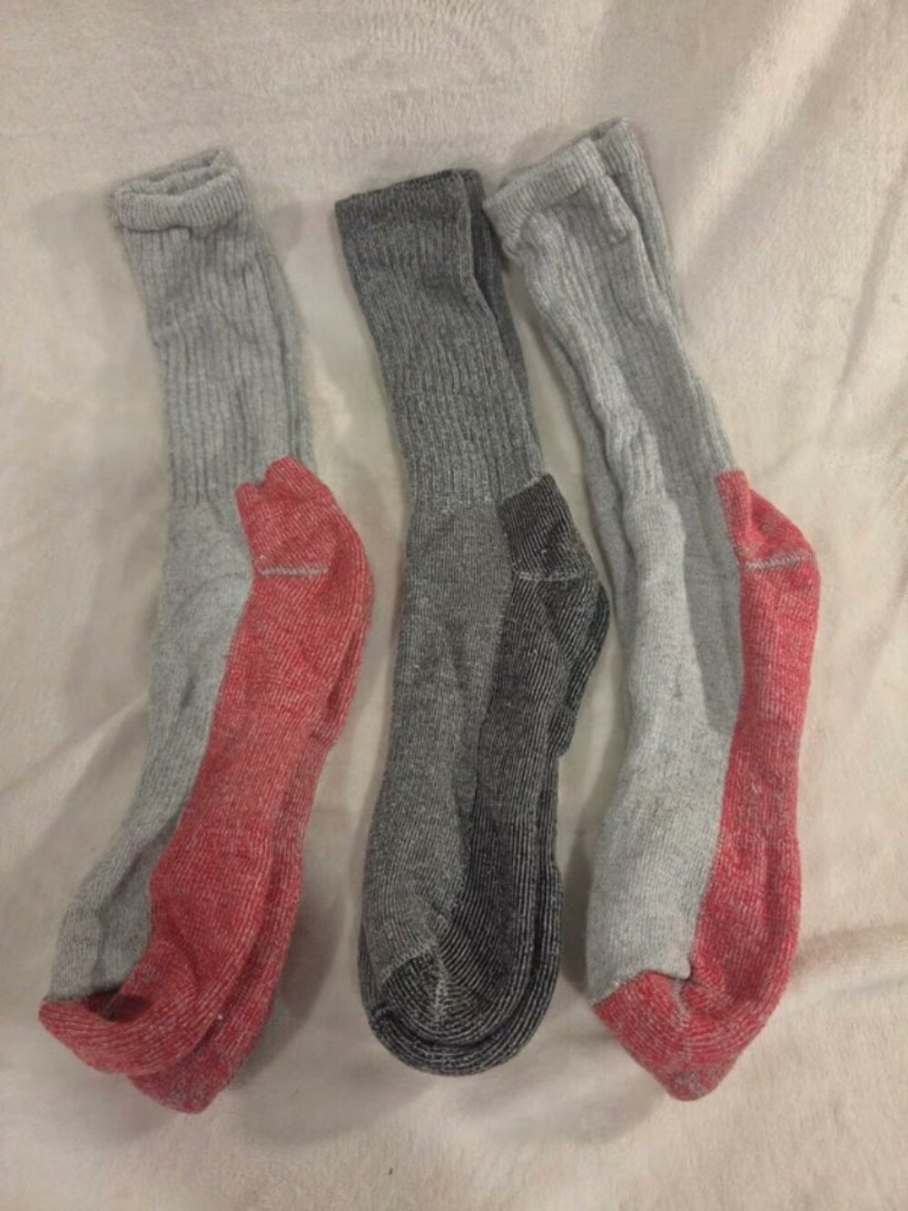 Men's Heavy Duty Padded Work Boot Crew Socks 3 Pairs
